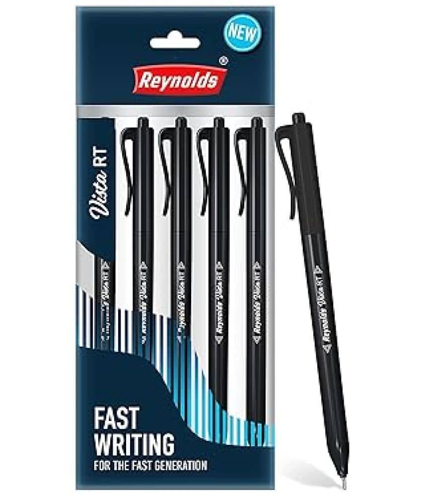 Reynolds Vista Rt Ball Pen 5 Pcs Black (Pack of 10)