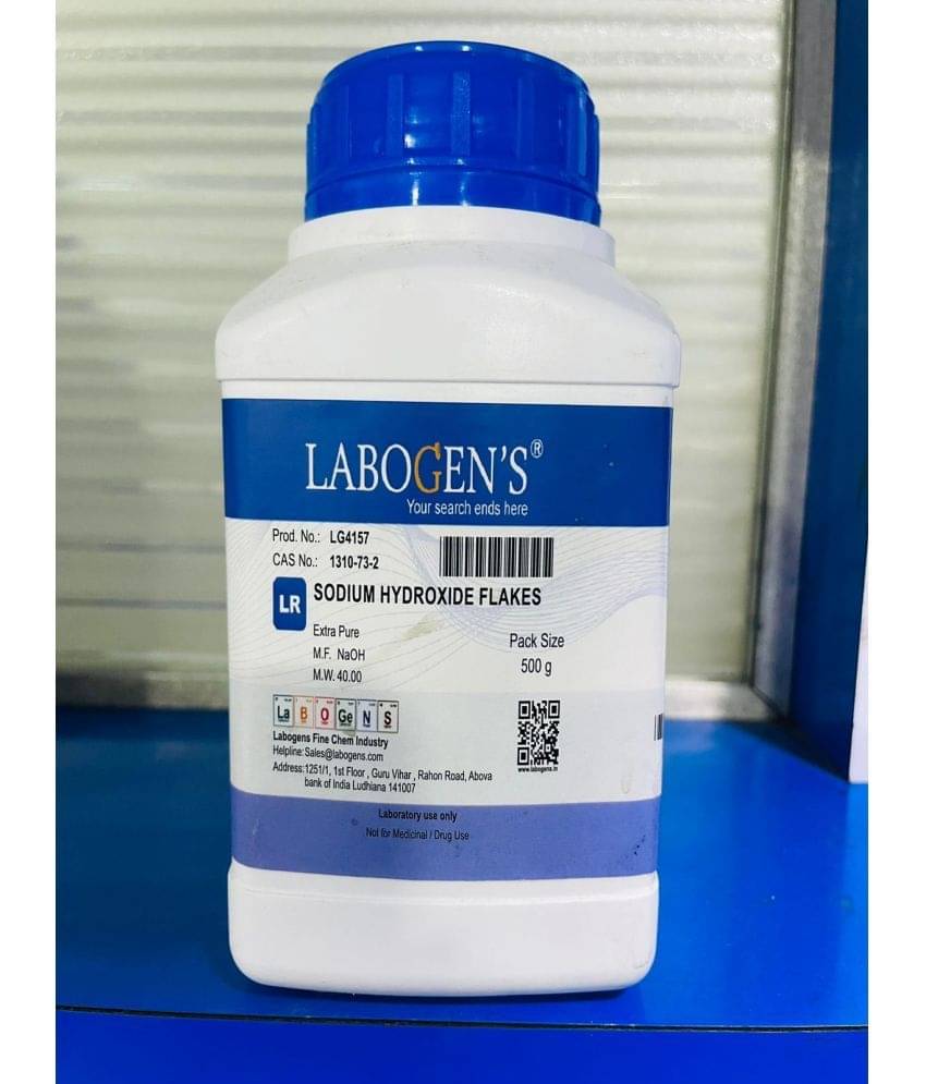     			SODIUM HYDROXIDE flakes (CAS NO.1310-73-2) 500 GM