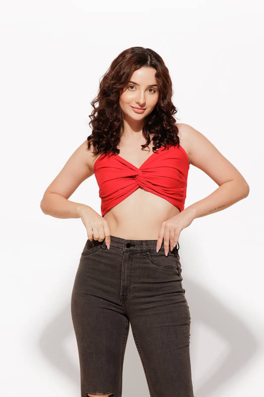 Urban Sundari Women's Cotton Crop Top ( Red ) Urban Sundari Women's Cotton Crop Top ( Red )