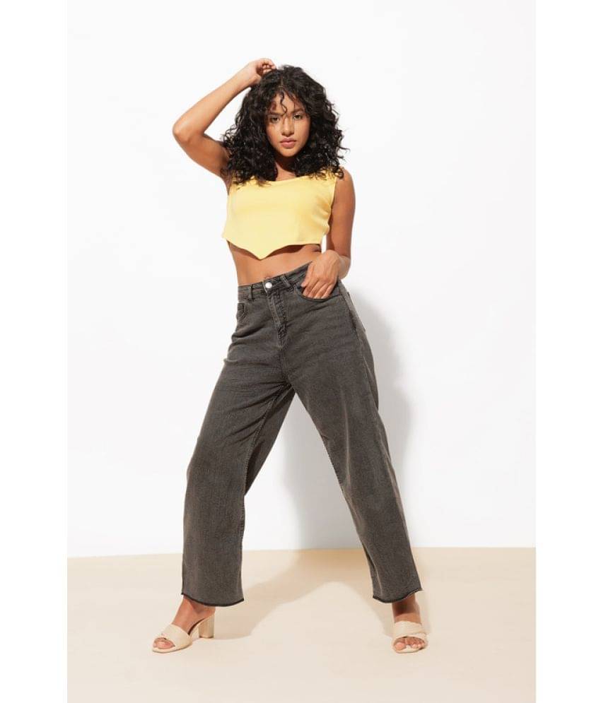     			Urban Sundari Women's Cotton Crop Top ( Yellow )