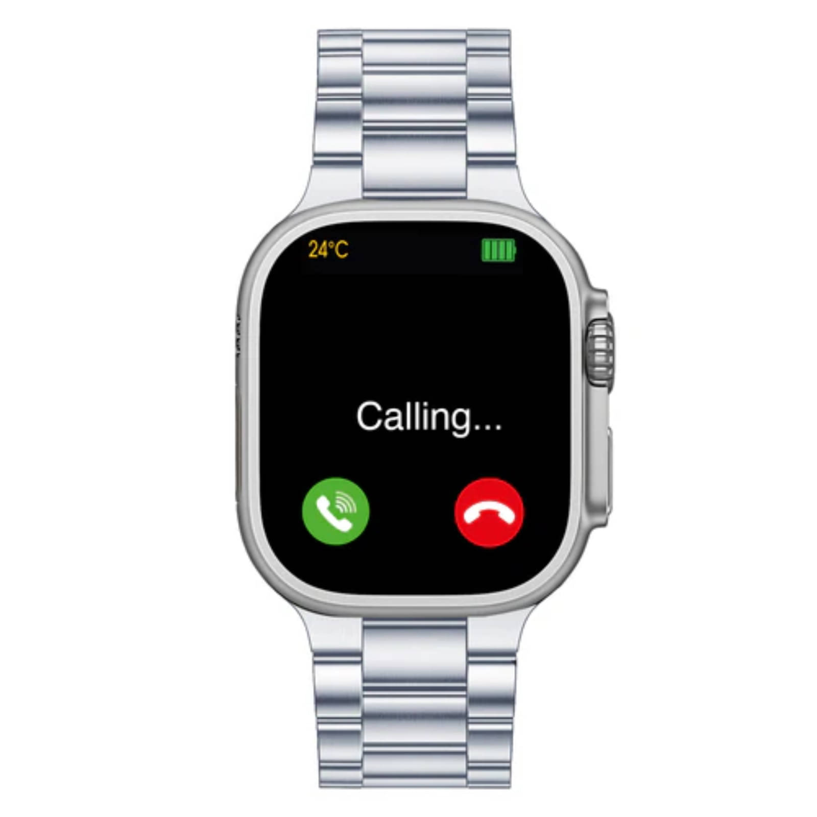 VEhop Ultra Watch with BT Calling, HD Display Silver Smart Watch VEhop Ultra Watch with BT Calling, HD Display Silver Smart Watch