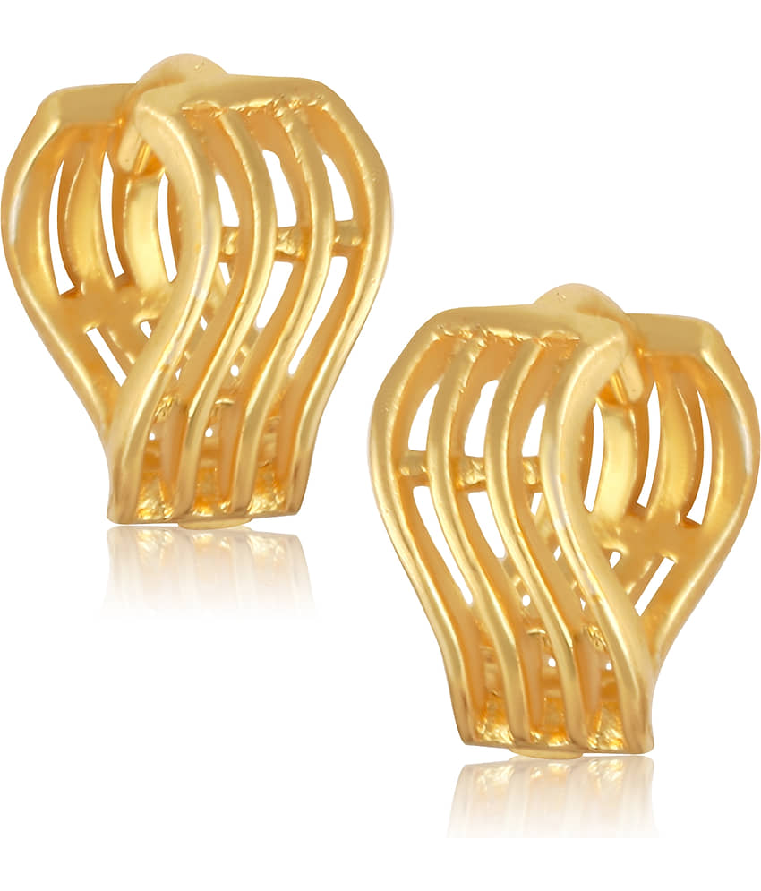 Vighnaharta Golden Clip-Ons Earrings ( Pack of 1 ) - Earrings | Buy online on ZillyBuy