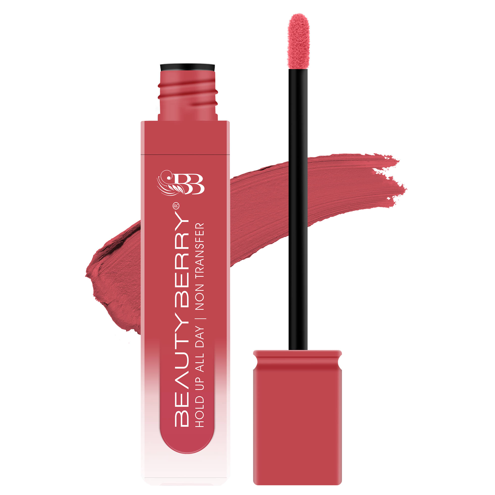 Beauty Berry Hold Up All Day Non Transfer Matte Liquid Lipstick 7.5g, Coral Camp (Shade - 04) Beauty Berry Hold Up All Day Non Transfer Matte Liquid Lipstick 7.5g, Coral Camp (Shade - 04)