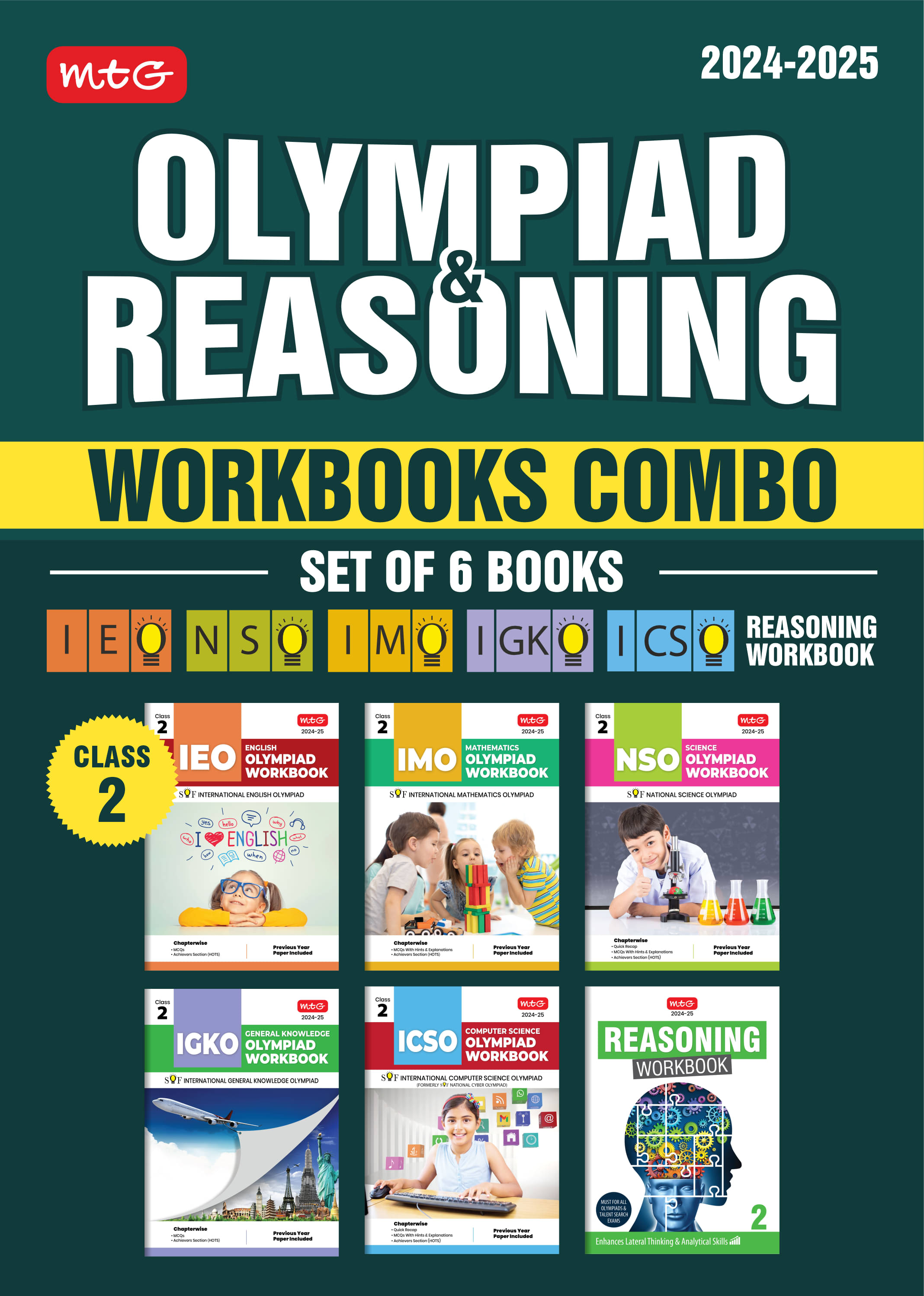     			Class 2: Work Book and Reasoning Book Combo for NSO-IMO-IEO-ICSO-IGKO