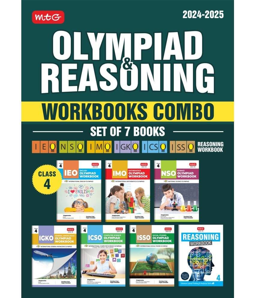     			Class 4: Work Book and Reasoning Book Combo for NSO-IMO-IEO-ICSO-IGKO-ISSO