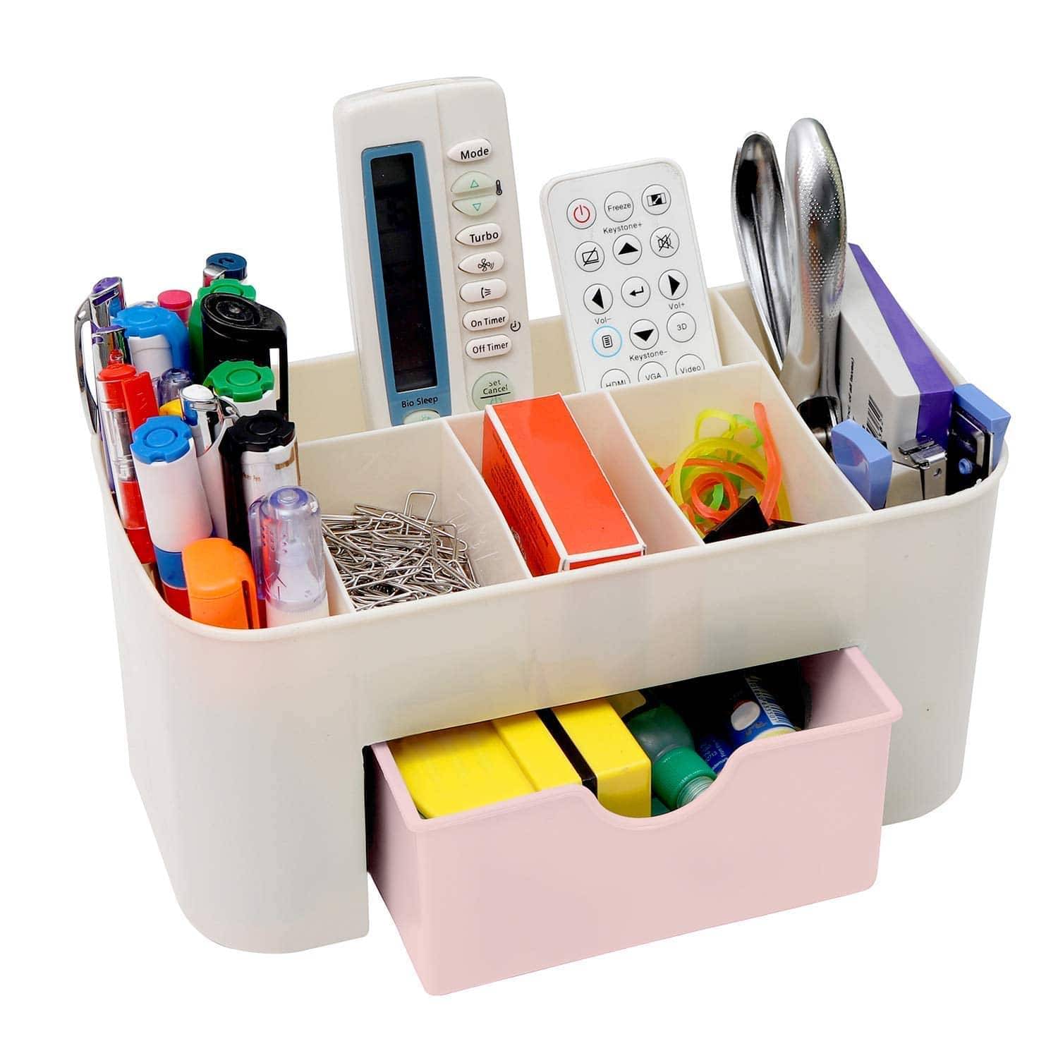 Cosmetic Make Up Storage Box Organizer with Makeup Stand and Drawers for Dressing Table, Bedroom, Home (Pack of 1) Cosmetic Make Up Storage Box Organizer with Makeup Stand and Drawers for Dressing Table, Bedroom, Home (Pack of 1)
