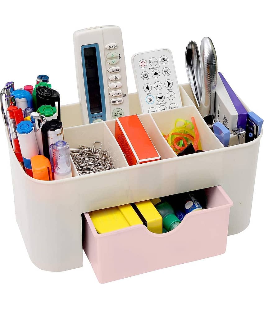 Cosmetic Make Up Storage Box Organizer with Makeup Stand and Drawers for Dressing Table, Bedroom, Home (Pack of 1) - Stationery | Buy online on ZillyBuy