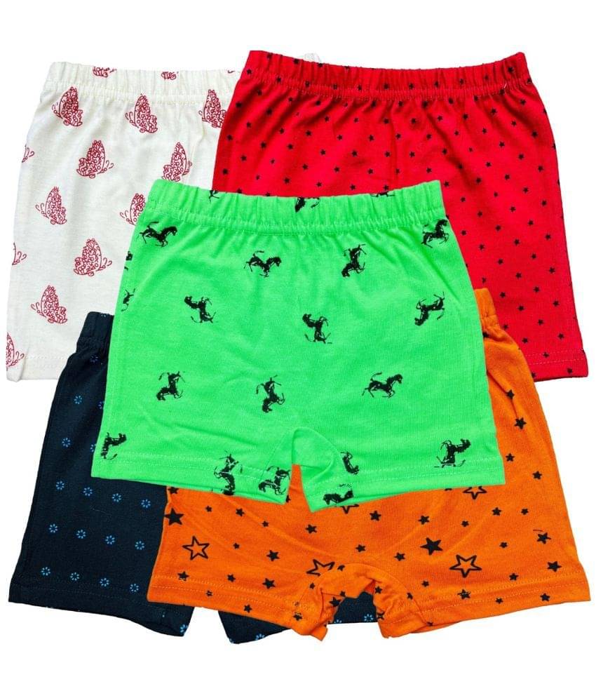     			Diaz Pack of 5 Cotton Bloomers For Girls ( Multicolor )