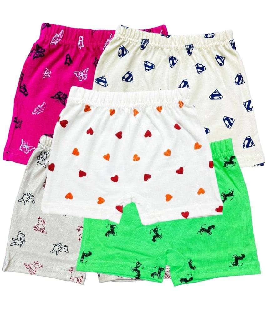     			Diaz Pack of 5 Cotton Bloomers For Girls ( Multicolor )
