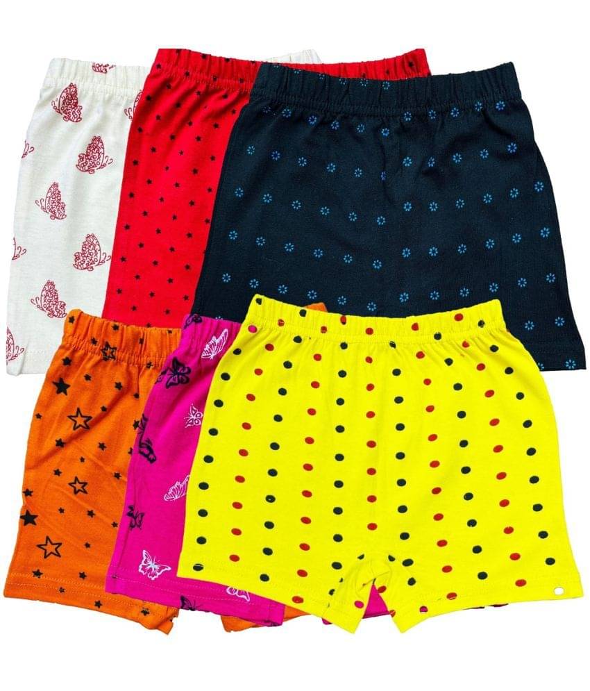     			Diaz Pack of 6 Cotton Bloomers For Girls ( Multicolor )