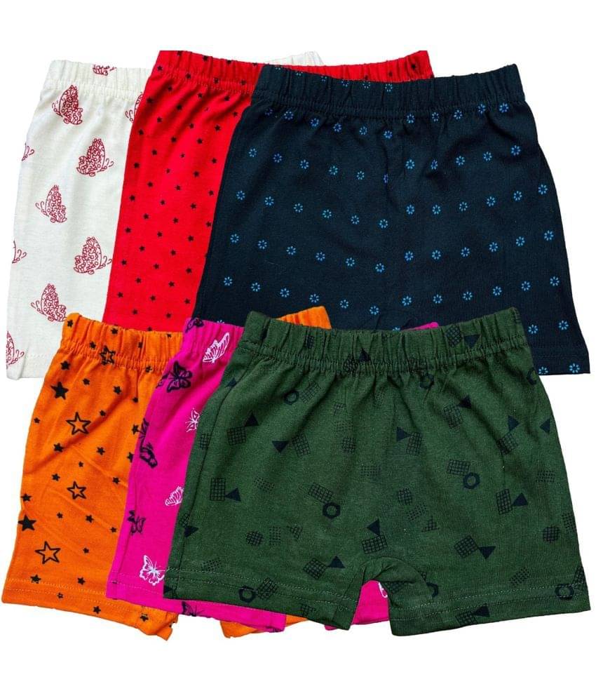     			Diaz Pack of 6 Cotton Bloomers For Girls ( Multicolor )
