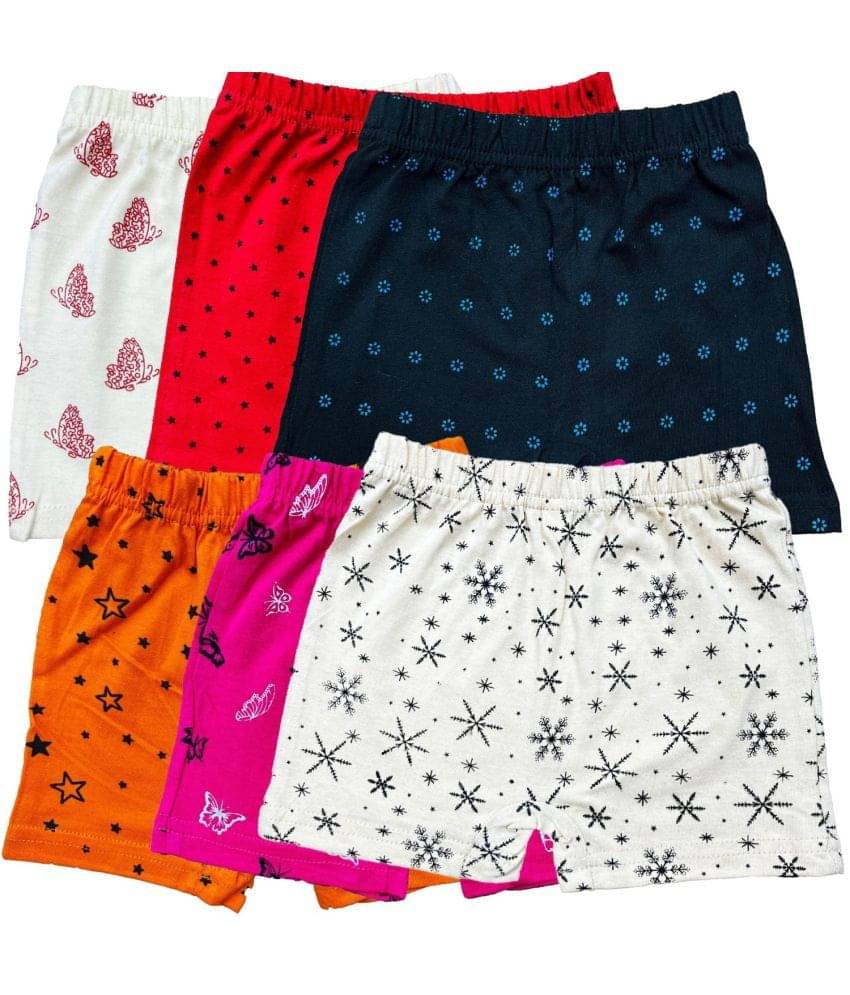 Diaz Pack of 6 Cotton Bloomers For Girls ( Multicolor )     			Diaz Pack of 6 Cotton Bloomers For Girls ( Multicolor )