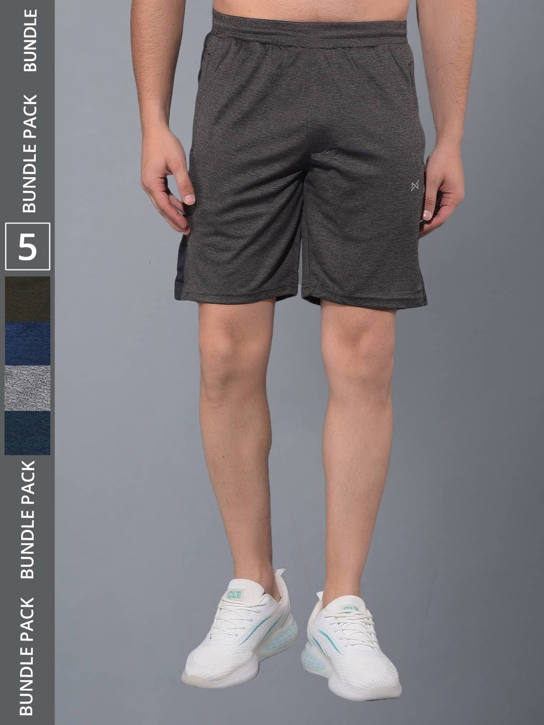 Force NXT Multicolor Polyester Men's Gym Shorts ( Pack of 5 ) Force NXT Multicolor Polyester Men's Gym Shorts ( Pack of 5 )