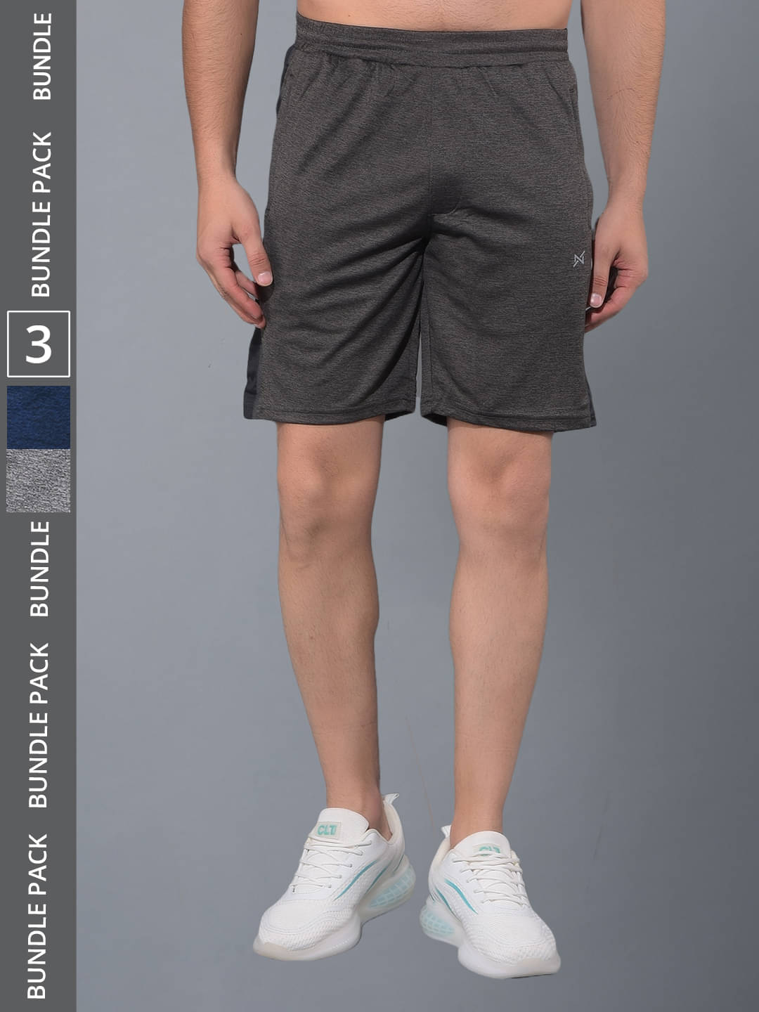 Force NXT Multicolor Polyester Men's Gym Shorts ( Pack of 3 ) Force NXT Multicolor Polyester Men's Gym Shorts ( Pack of 3 )
