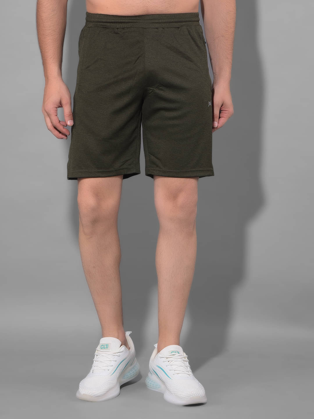 Force NXT Olive Polyester Men's Gym Shorts ( Pack of 1 ) Force NXT Olive Polyester Men's Gym Shorts ( Pack of 1 )