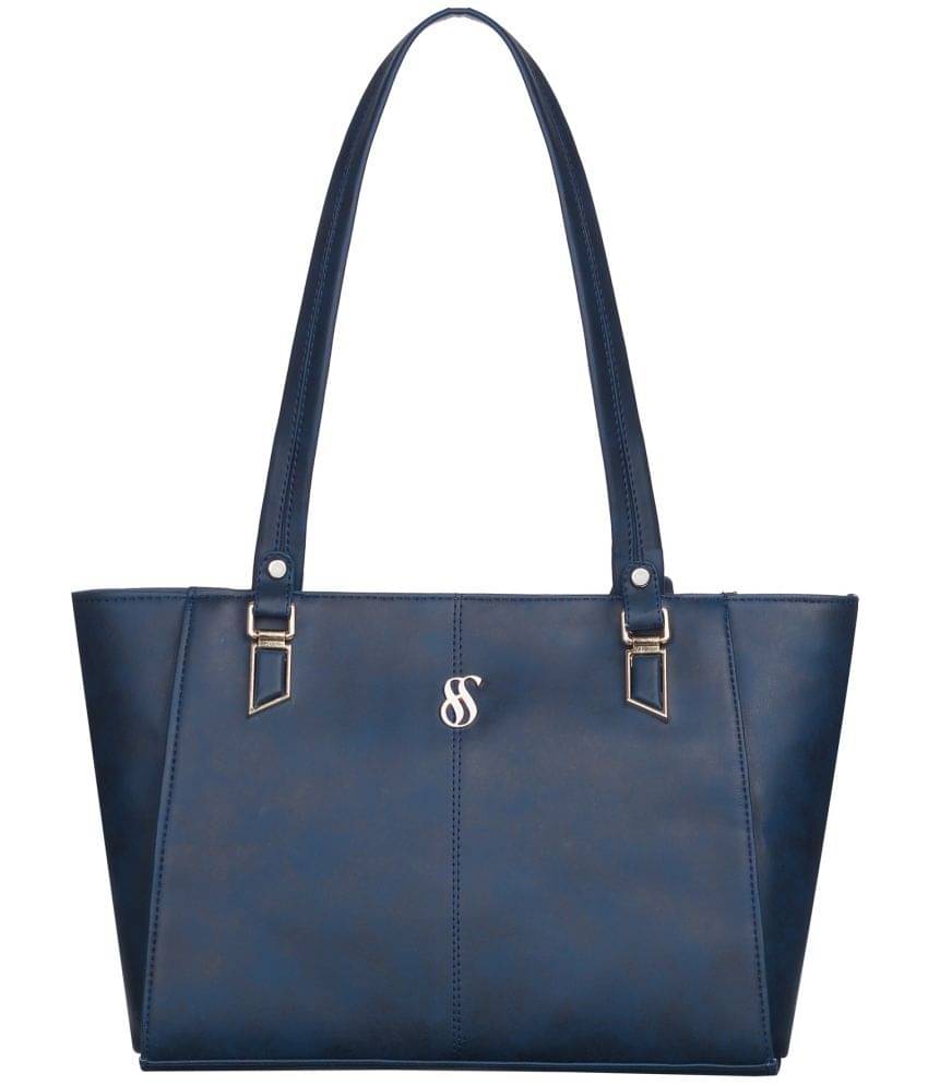     			Fostelo Blue PU Shoulder Bag