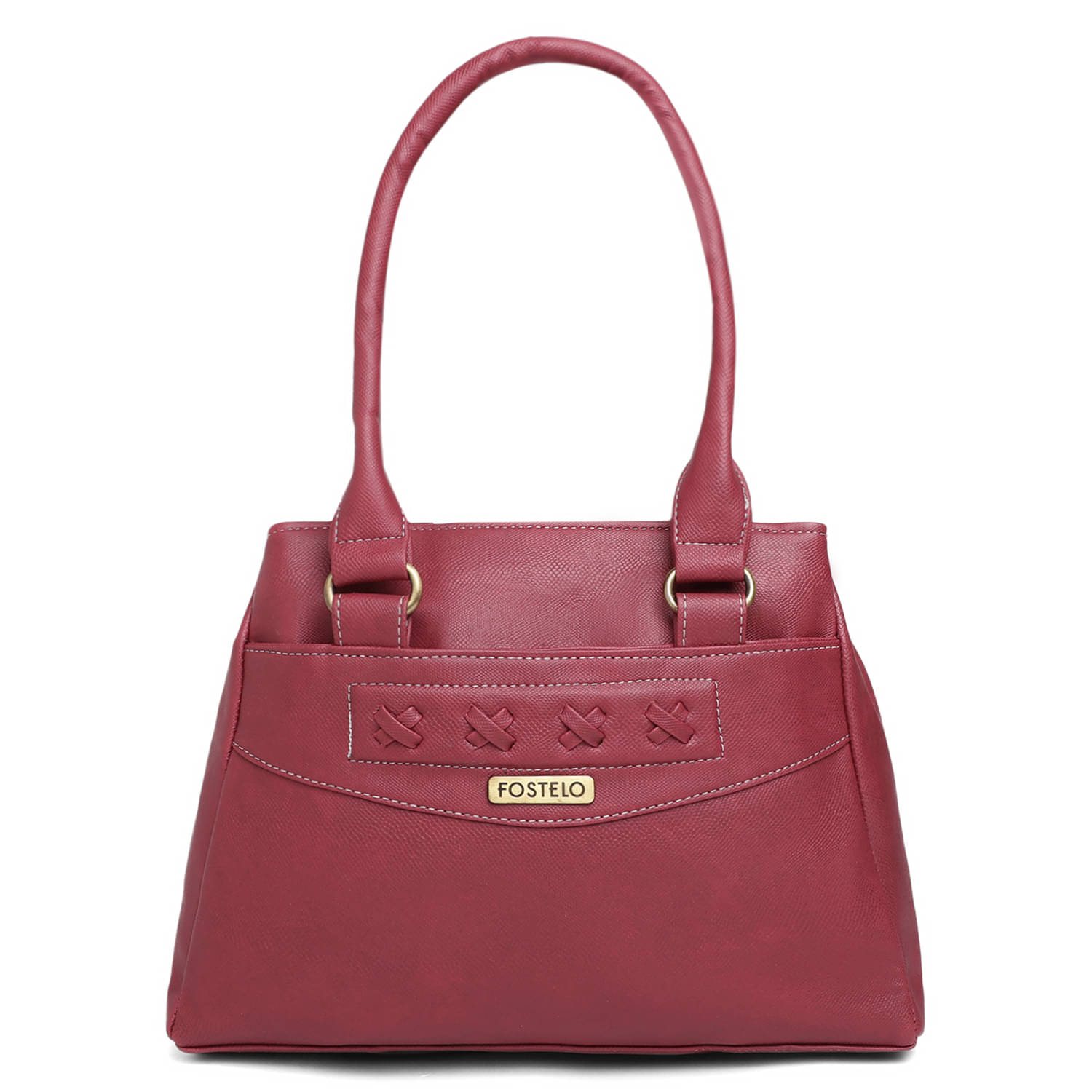     			Fostelo Maroon PU Shoulder Bag