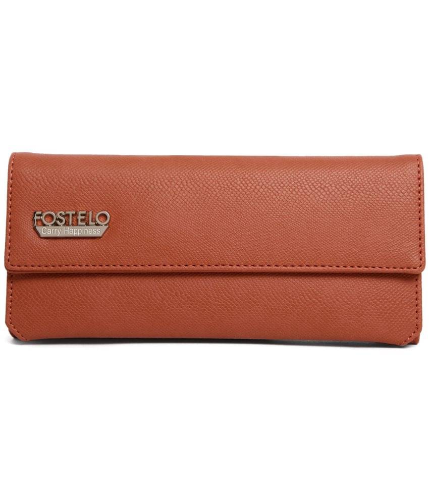     			Fostelo PU Light Pink Women's Three fold Wallet ( Pack of 1 )