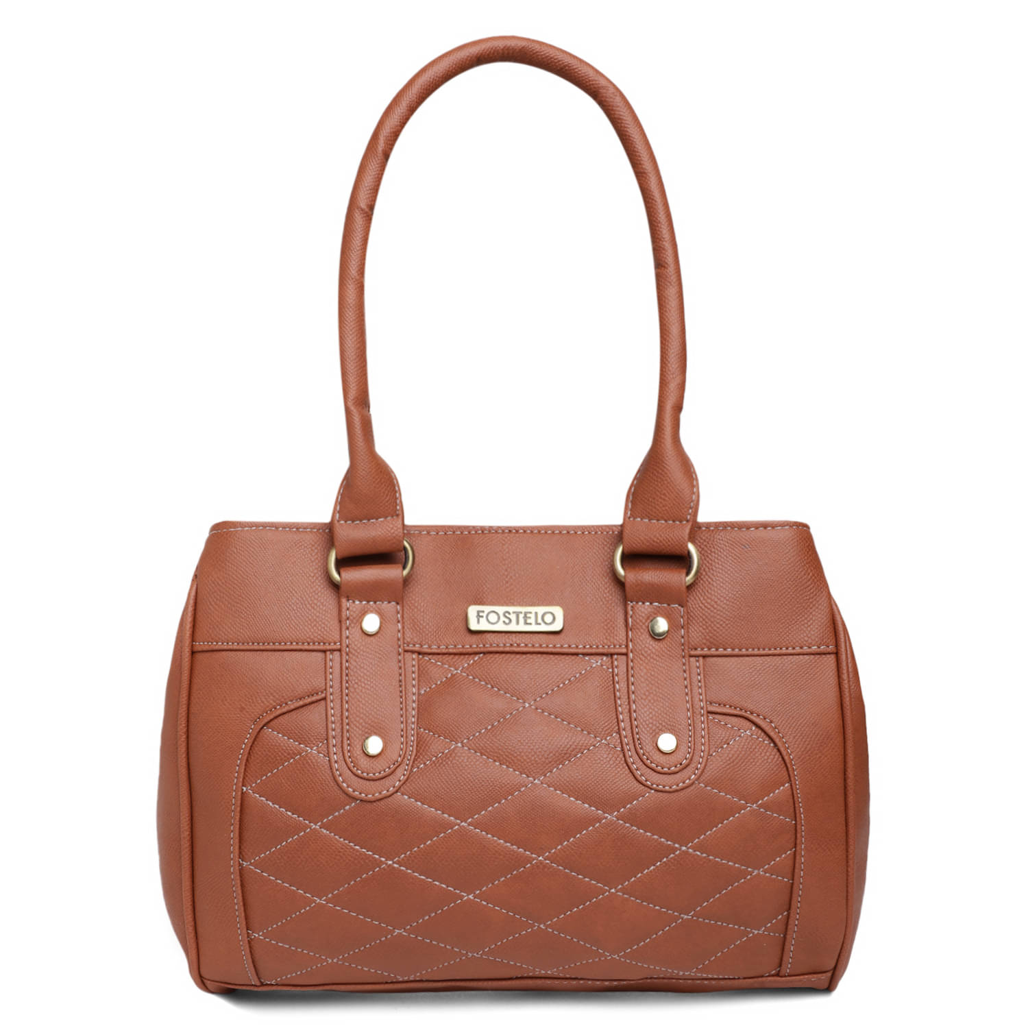     			Fostelo Tan PU Shoulder Bag