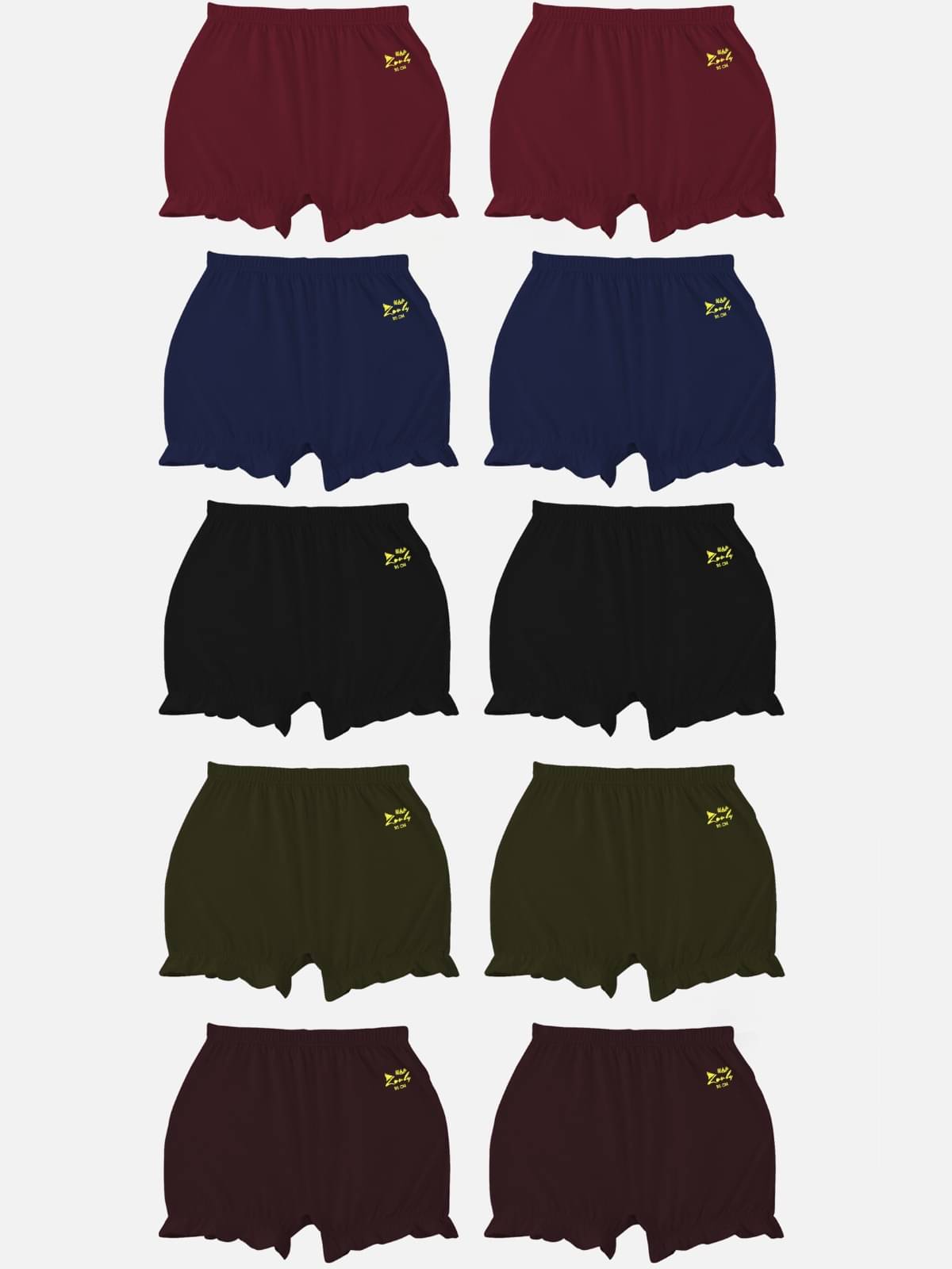     			HAP Pack of 10 Boys Cotton Boxers ( Multi Color )