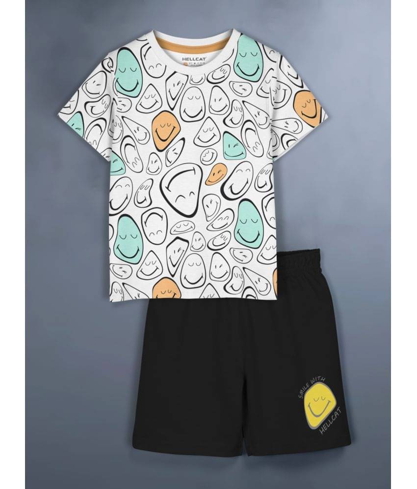     			HELLCAT Pack of 1 Girls Cotton Blend Top With Shorts ( Mint )