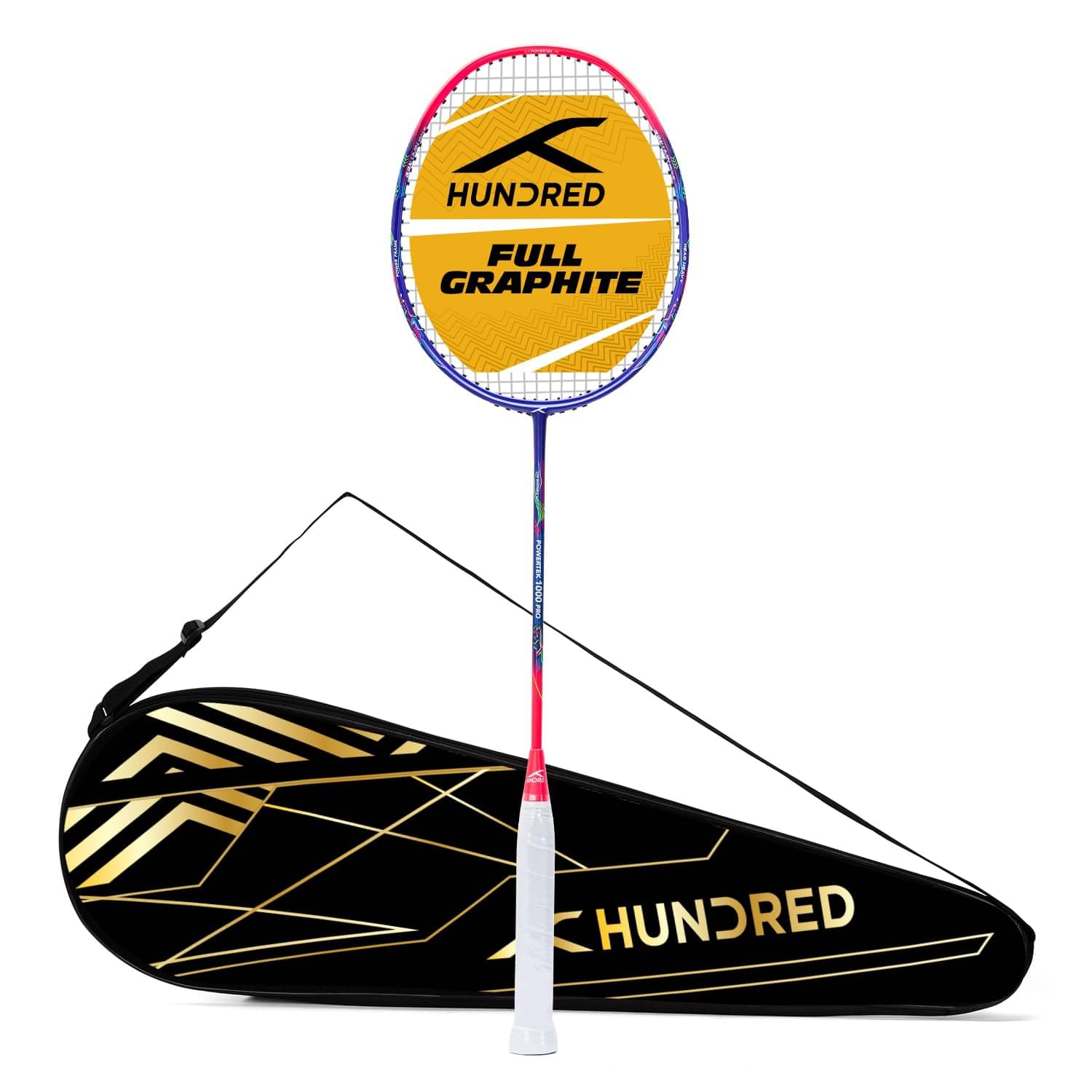 HUNDRED Multicolor Badminton Racquet ( Pack of 1 ) HUNDRED Multicolor Badminton Racquet ( Pack of 1 )