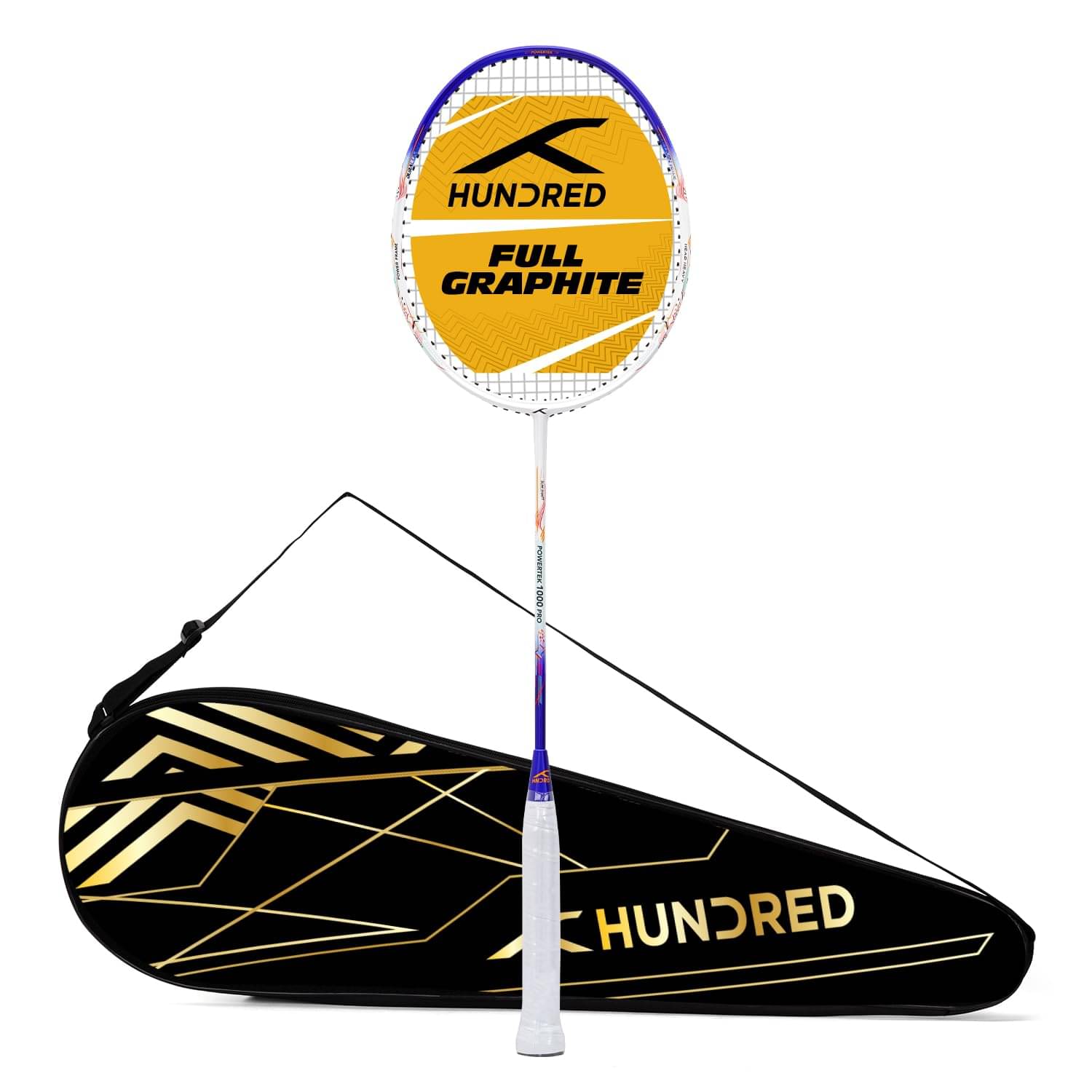 HUNDRED Multicolor Badminton Racquet ( Pack of 1 ) HUNDRED Multicolor Badminton Racquet ( Pack of 1 )