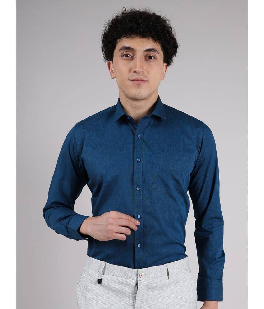 Hoffmen Linen Regular Fit Full Sleeves Men's Formal Shirt - Navy ( Pack of 1 )     			Hoffmen Linen Regular Fit Full Sleeves Men's Formal Shirt - Navy ( Pack of 1 )