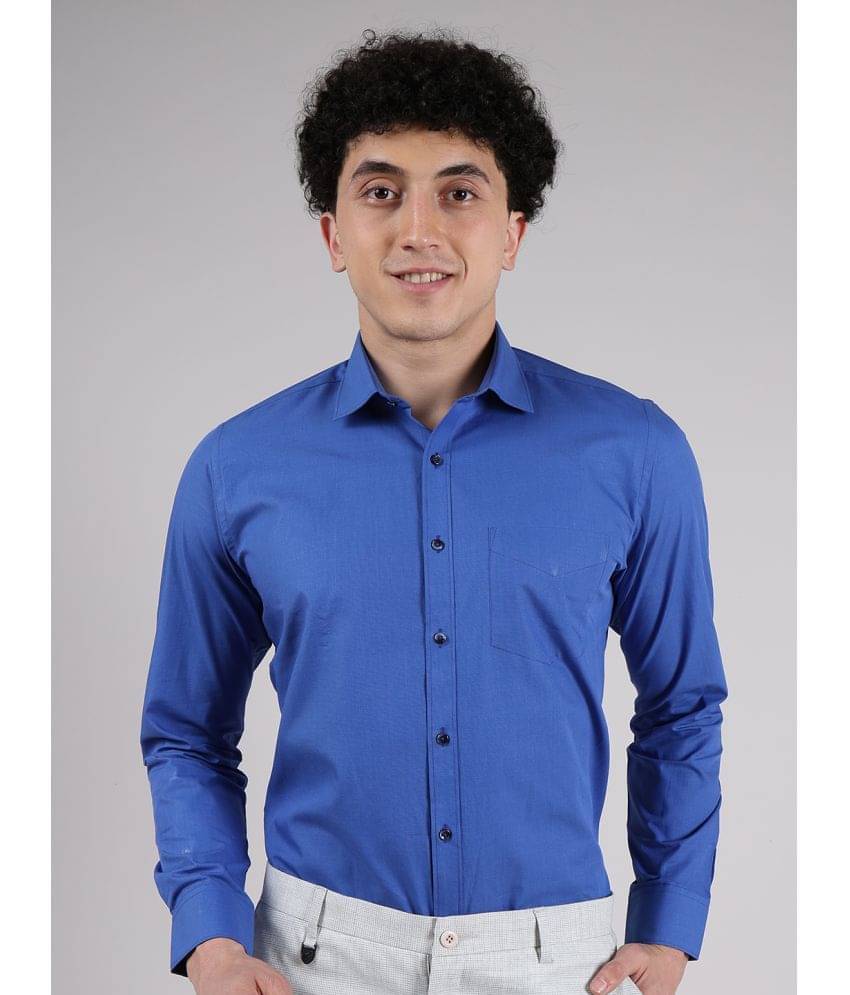Hoffmen Linen Regular Fit Full Sleeves Men's Formal Shirt - Blue ( Pack of 1 ) Hoffmen Linen Regular Fit Full Sleeves Men's Formal Shirt - Blue ( Pack of 1 )