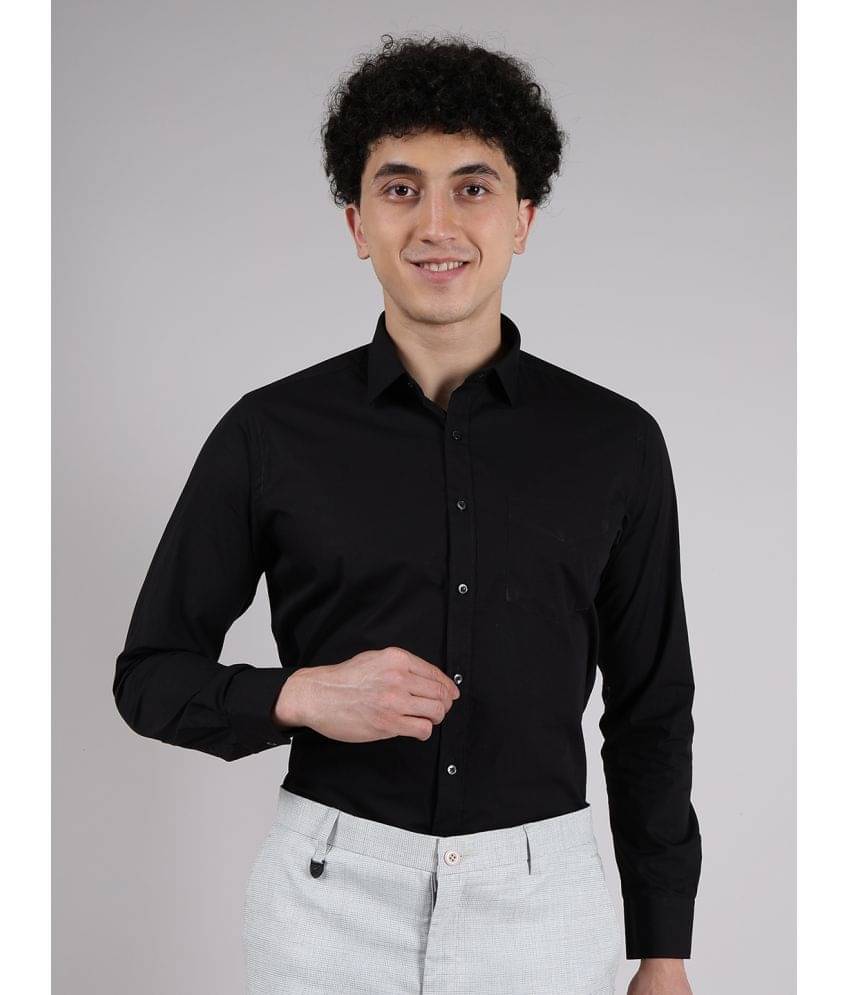 Hoffmen Linen Regular Fit Full Sleeves Men's Formal Shirt - Black ( Pack of 1 ) Hoffmen Linen Regular Fit Full Sleeves Men's Formal Shirt - Black ( Pack of 1 )