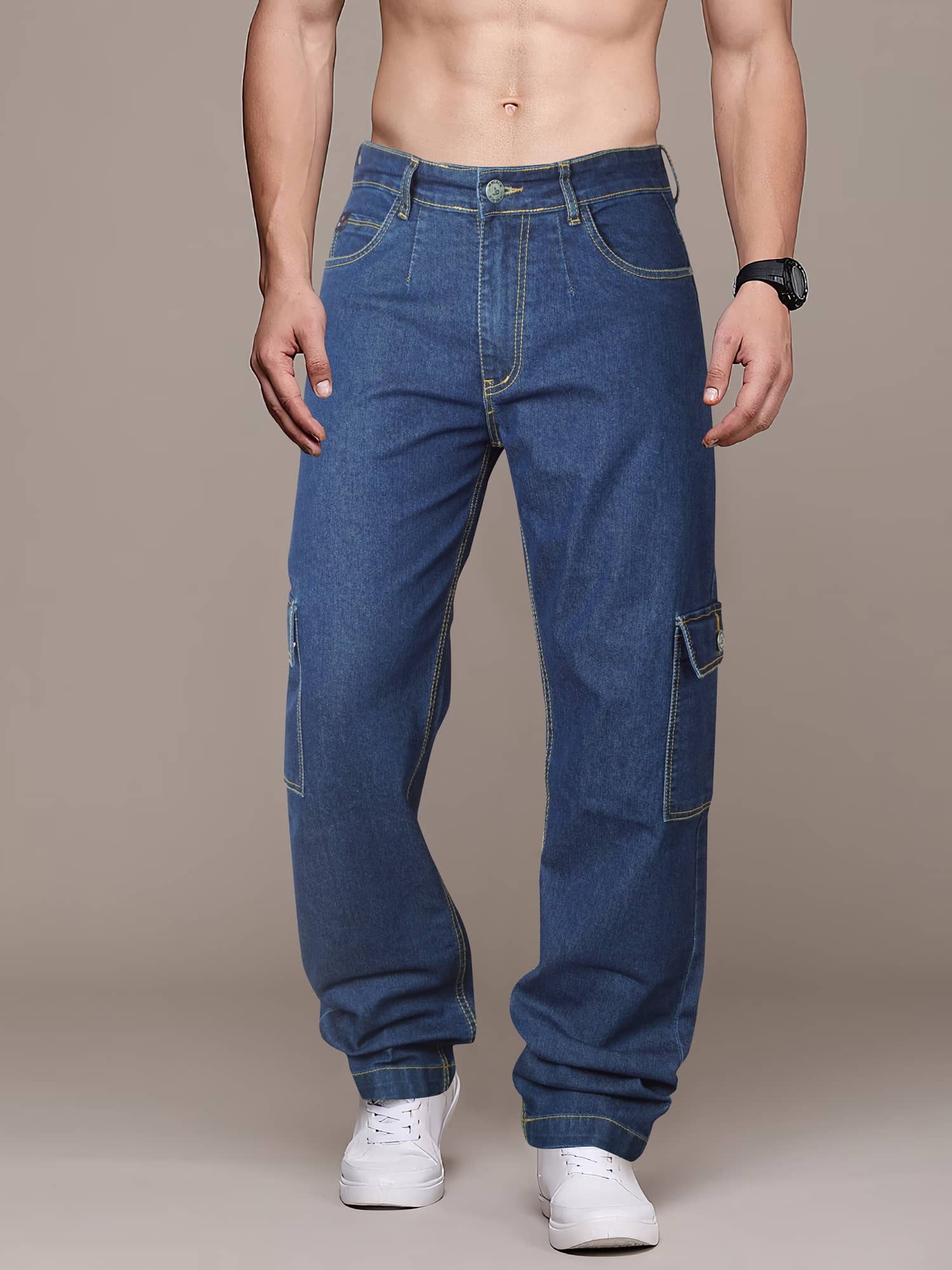 JB JUST BLACK Relaxed Basic Men's Jeans - Blue ( Pack of 1 ) - Jeans | Buy online on ZillyBuy