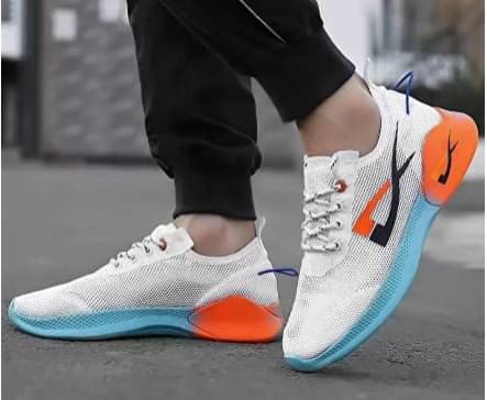     			JK Port Sports Shoes for men White Men's Sports Running Shoes