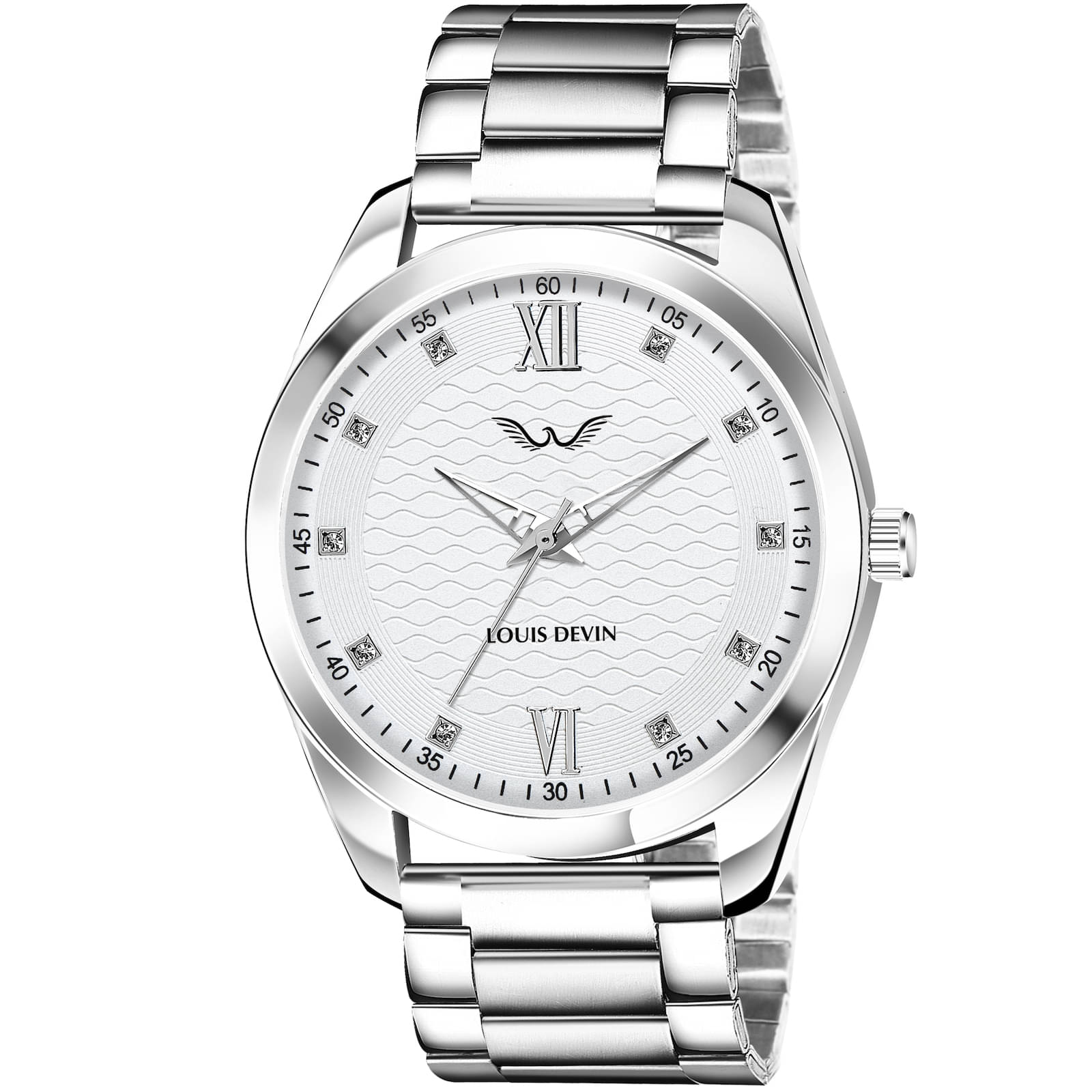     			LOUIS DEVIN Silver Metal Analog Men's Watch