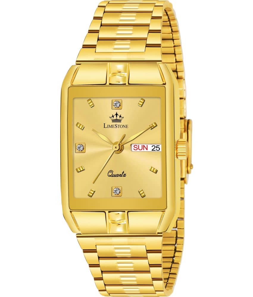 LimeStone Gold Metal Analog Men's Watch