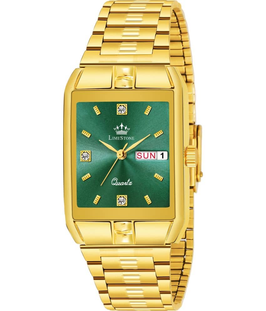 LimeStone Gold Metal Analog Men's Watch