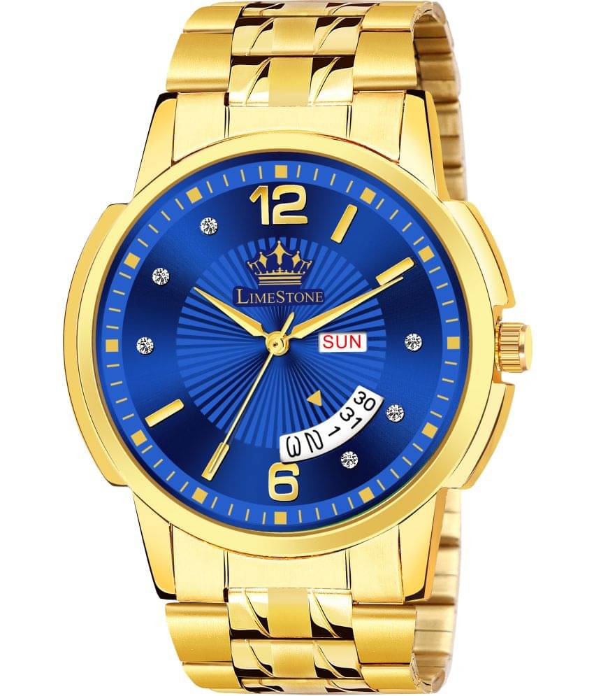     			LimeStone Gold Stainless Steel Analog Men's Watch