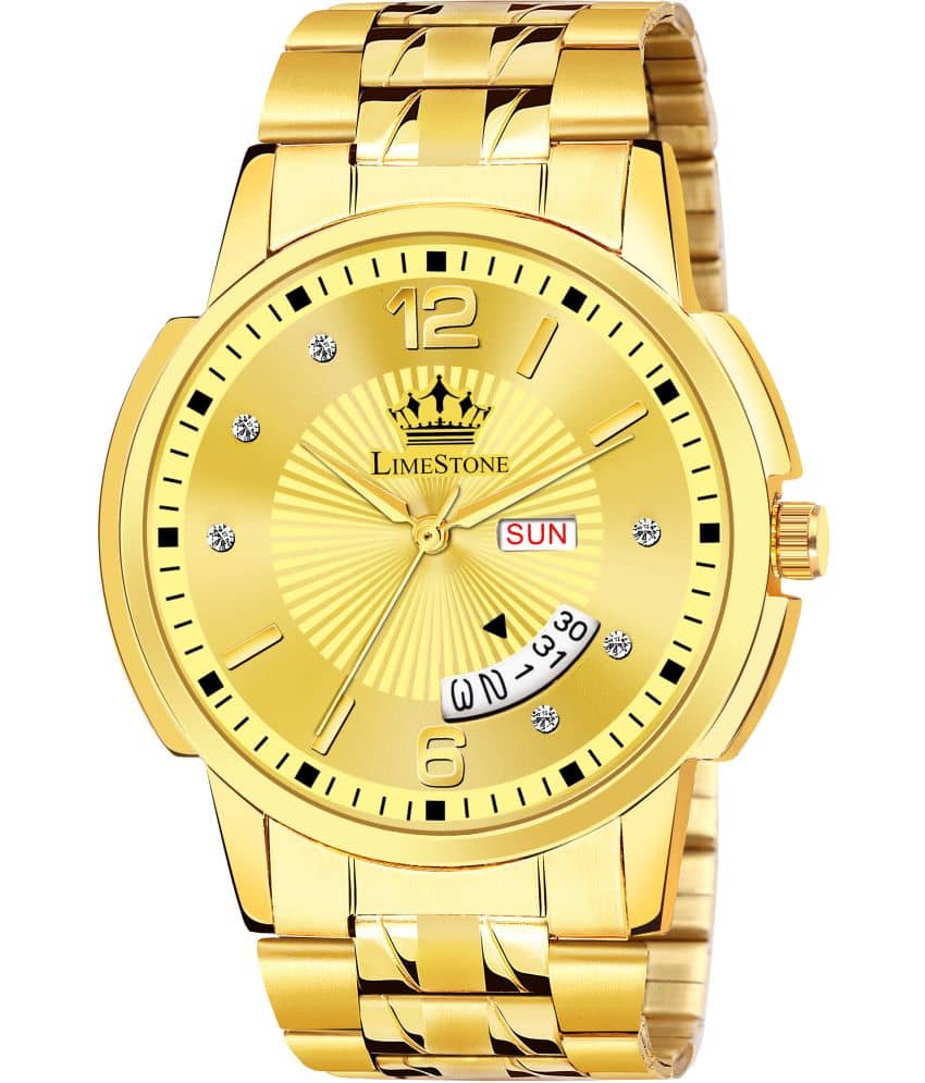 LimeStone Gold Stainless Steel Analog Men's Watch