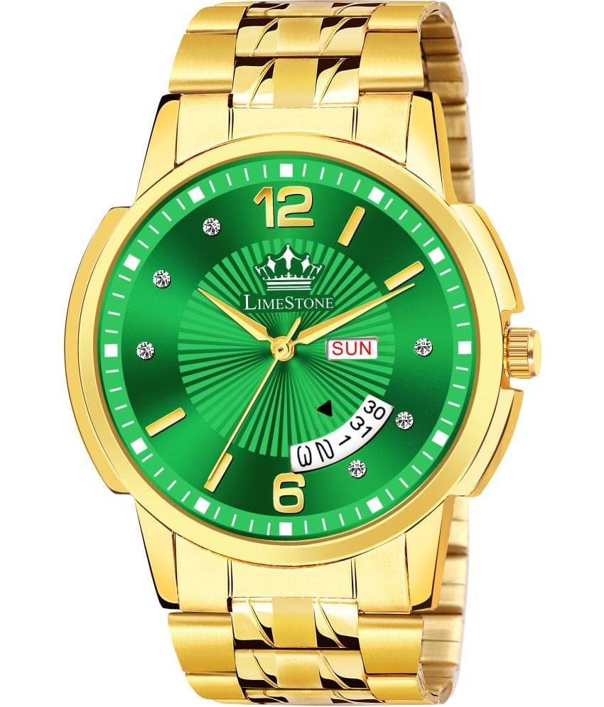     			LimeStone Gold Stainless Steel Analog Men's Watch