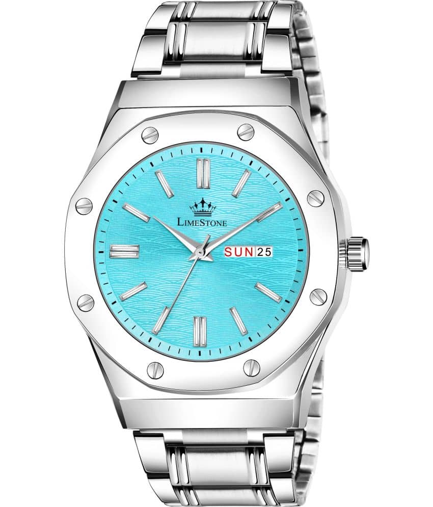 LimeStone Silver Stainless Steel Analog Men's Watch