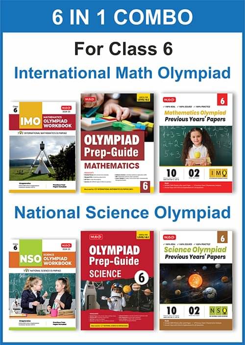 MTG Class-6 (Mathematics & Science) IMO-NSO Olympiad Workbook, Prep-Guide & Previous Years Papers (PYQs) with Mock Test Paper - SOF Olympiad Books For 2024-25 Exam (Set of 6 Books) MTG Class-6 (Mathematics & Science) IMO-NSO Olympiad Workbook, Prep-Guide & Previous Years Papers (PYQs) with Mock Test Paper - SOF Olympiad Books For 2024-25 Exam (Set of 6 Books)