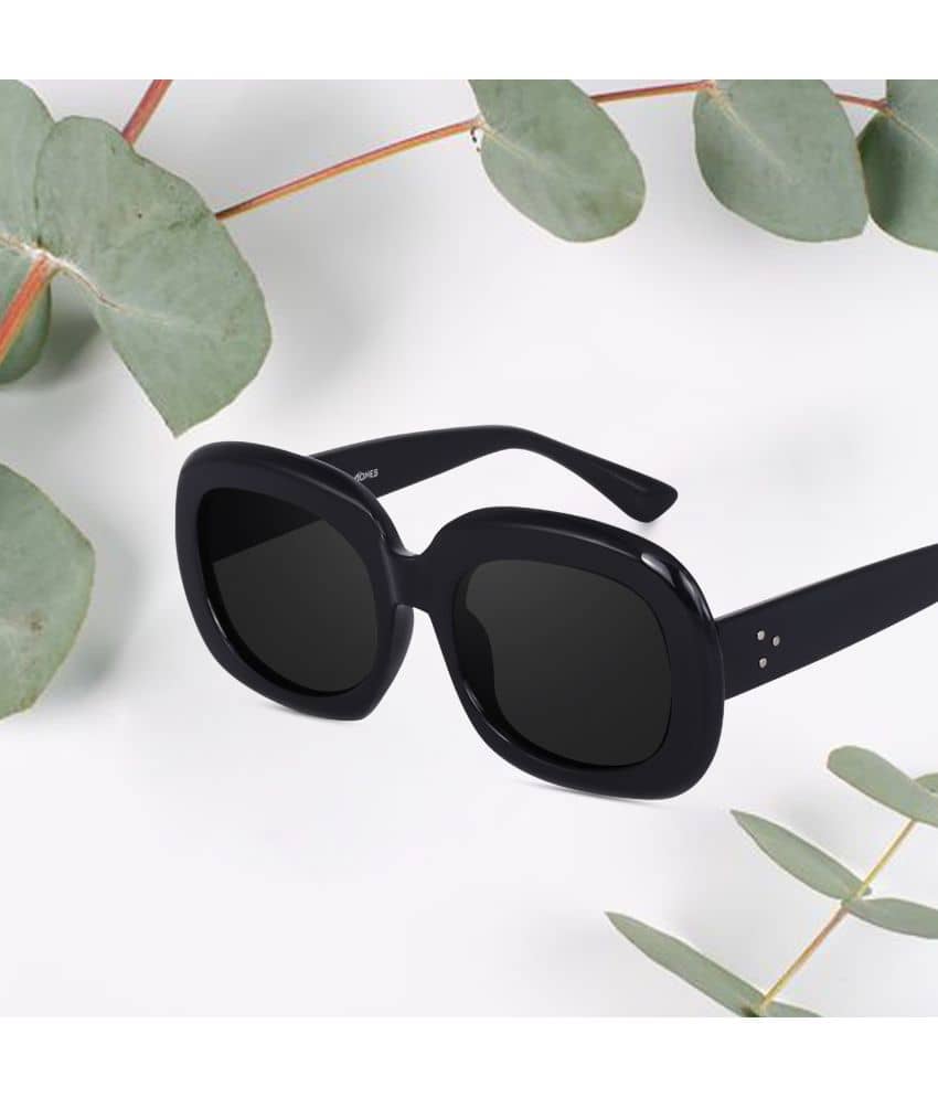 Peter Jones Black Oversized Sunglasses ( Pack of 1 ) - Sunglasses | Buy online on ZillyBuy