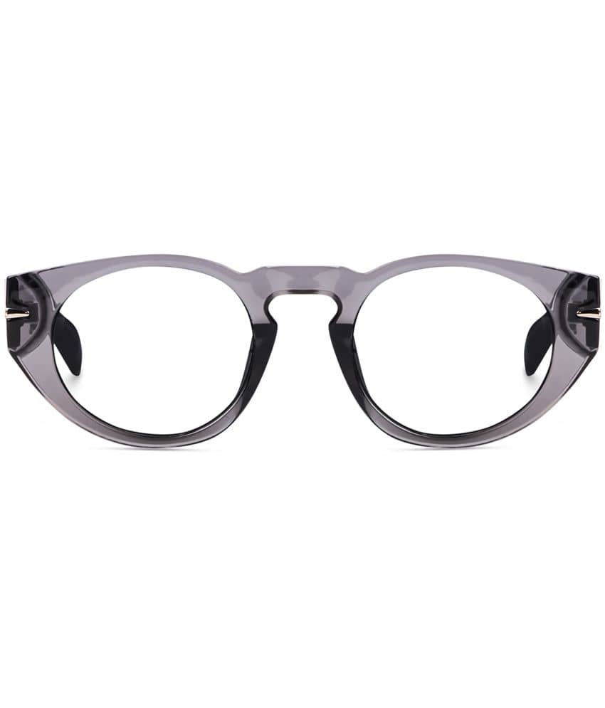 Peter Jones Grey Full Rim Round Computer Glasses ( Pack of 1 )