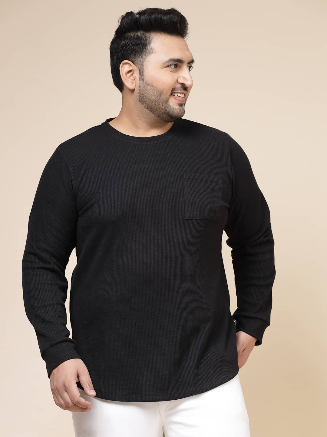 Rigo Pack of 1 Cotton Slim Fit Men's T-Shirt ( Black )
