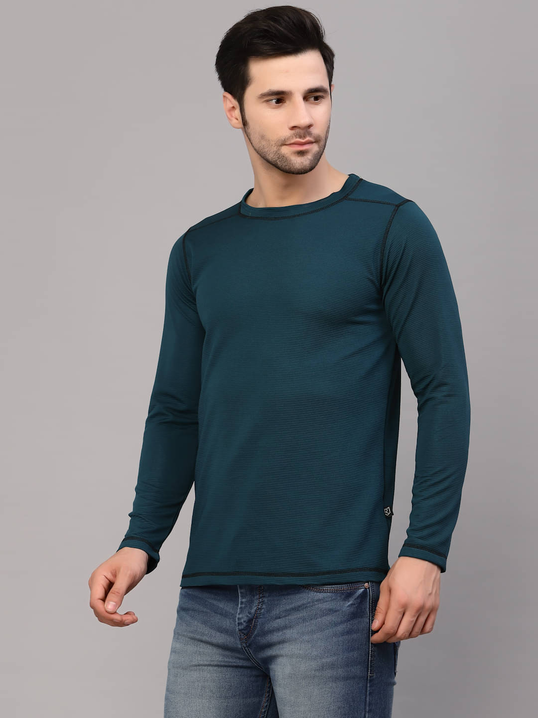     			Rigo Pack of 1 Polyester Slim Fit Men's T-Shirt ( Teal )