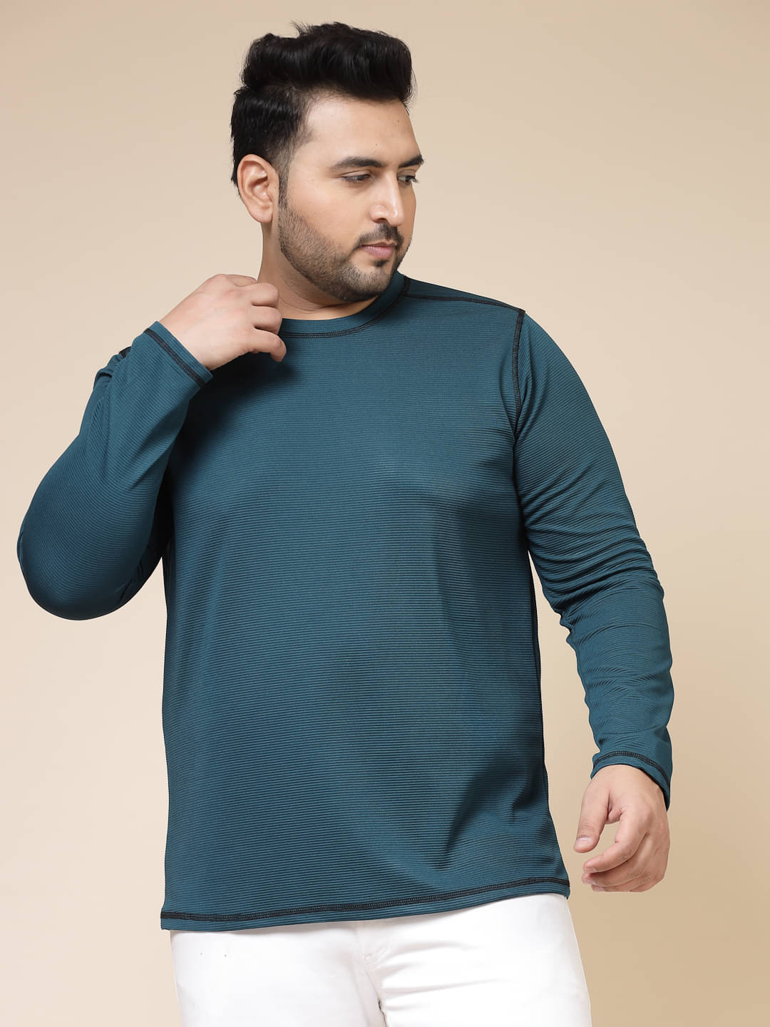     			Rigo Pack of 1 Polyester Slim Fit Men's T-Shirt ( Teal )