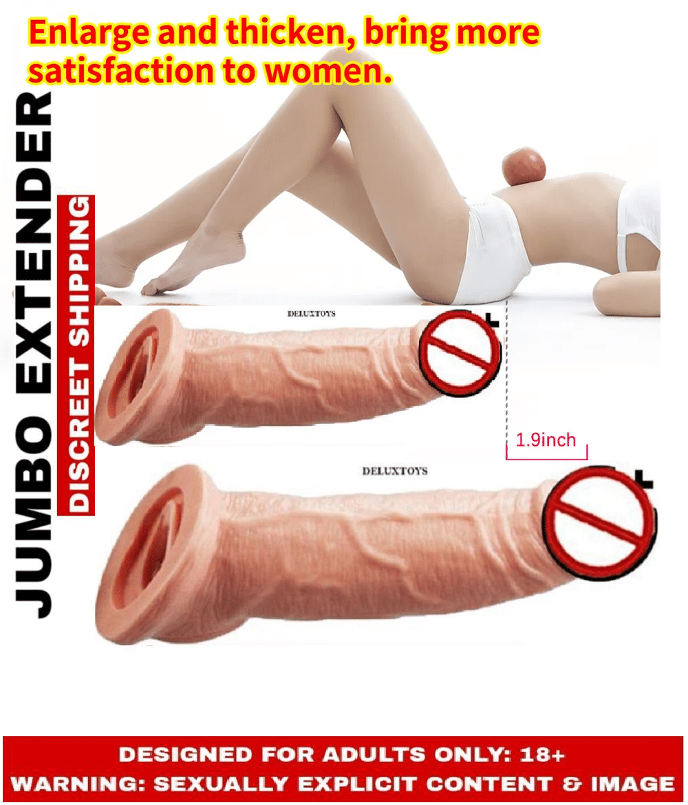 SR ENTERPRISE- 8 inch Double Hole Jumbo Penis Sleeve With 2 Inch Length Extension And 1cm Girth Increase
