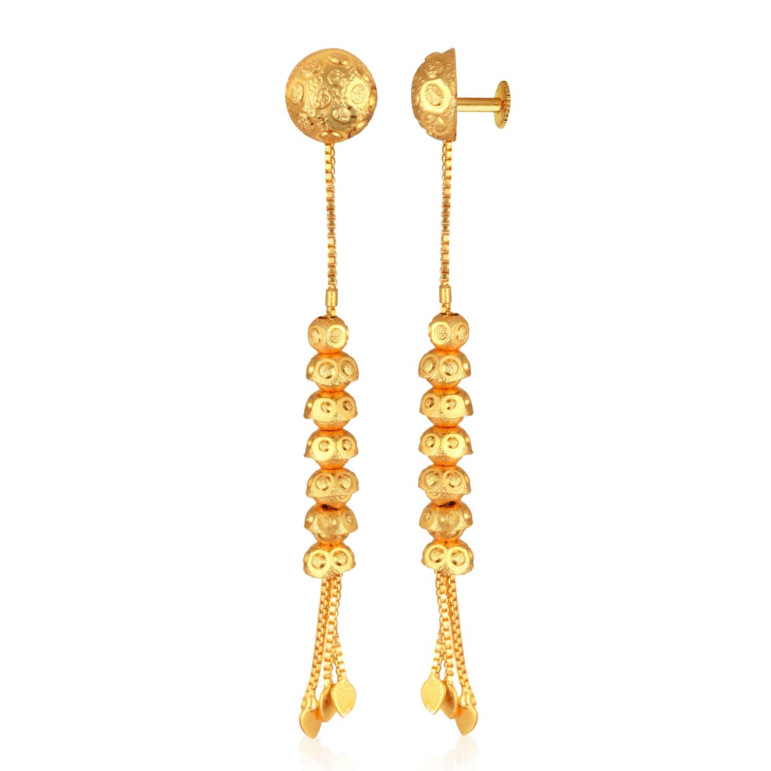 Vighnaharta Golden Ear Chain Earrings ( Pack of 1 ) - Earrings | Buy online on ZillyBuy