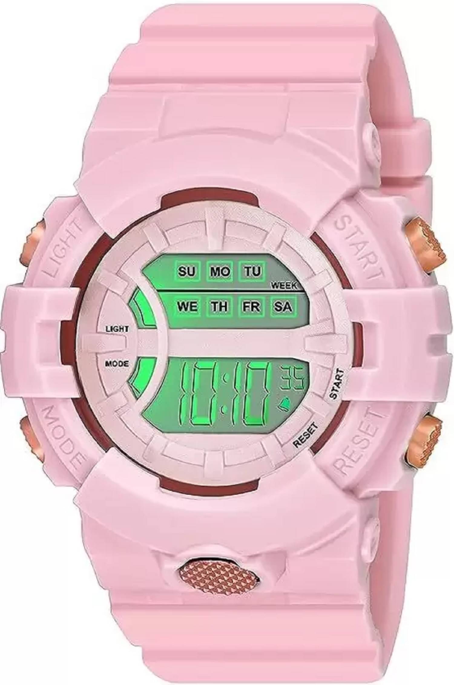     			Viser Pink Silicon Digital Womens Watch