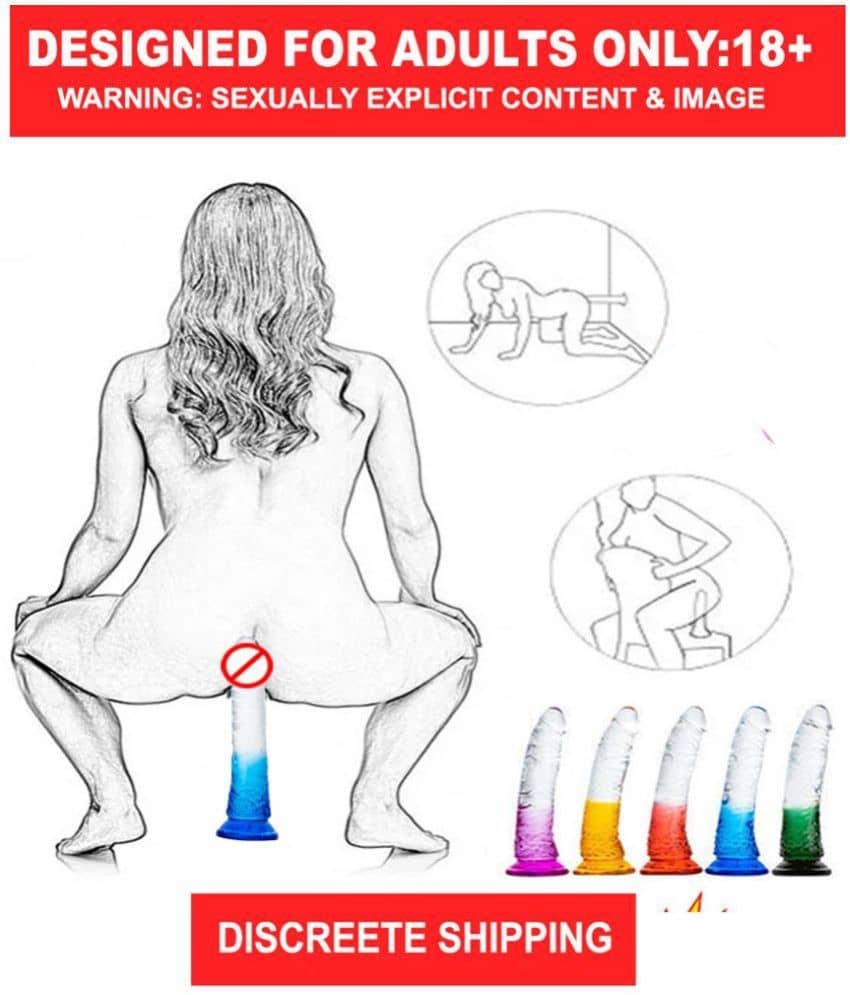 14 Inch Suction Base St&ud Realastic Feeling RAI*NB*OW Dildo For Women BY CRAZYNYT