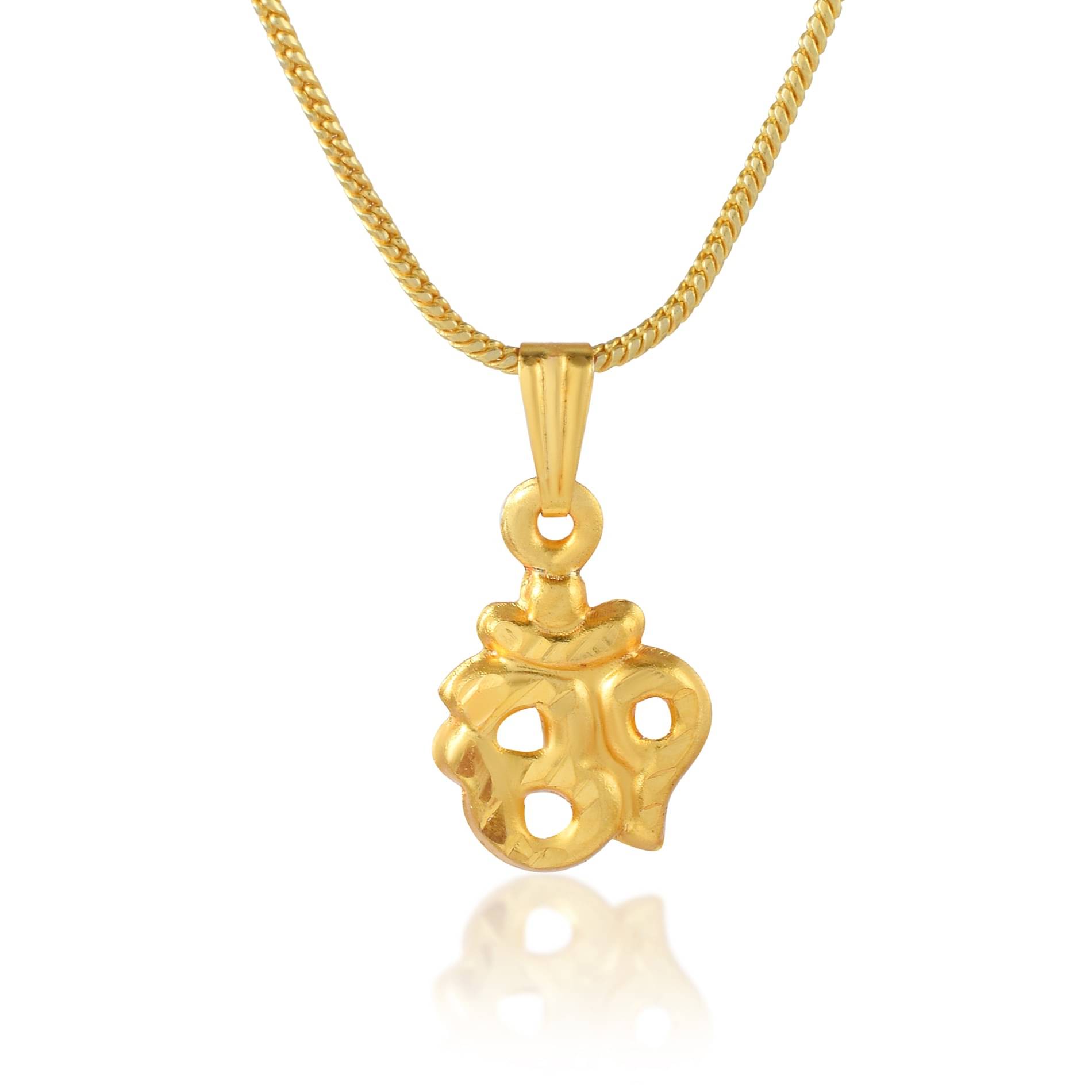     			Admier Om Pendant locket chain necklace God pendant temple jewellery necklace for Men and Women